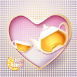 Abstract tea time card