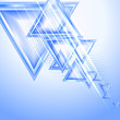 Vector: Blue abstract background with triangles. Blue abstract background with triangles.