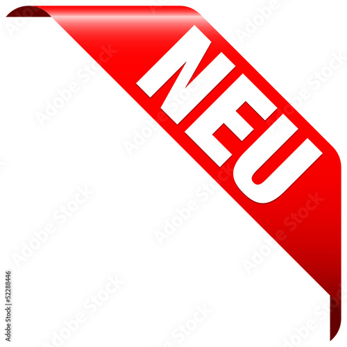 Vector: Banner "Neu" rot Banner "Neu" rot