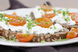 Cottage cheese sandwiches