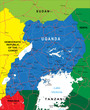 Uganda map