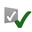 haken, check, ok, bestanden,