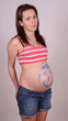 frau mit babybauch
