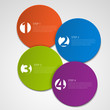 Set of Colorful Vector Sample option stickers