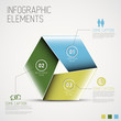 Abstract shape with Infographic