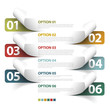 Set of Colorful Vector Sample option stickers