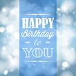 Happy birthday retro vector illustration