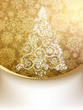 Christmas Tree, Greeting Card. EPS 8