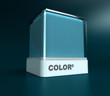Pale blue color block