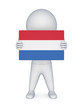 3d small person with dutch flag.
