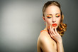 Sensual woman with beautiful make-up
