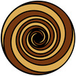 Coffee Colour Spiral ( Spirale Kaffeefarben )