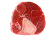 Photo: Fresh and Raw Beef Shank, isolated on a white background Fresh and Raw Beef Shank, isolated on a white background