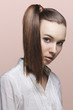 girl with ponytail hair-style