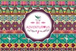 Hipster seamless aztec pattern with geometric elements