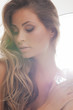 beautiful woman with diamond
