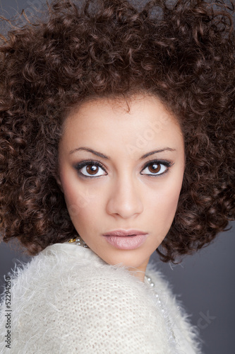 Photo: A beautiul arabian model posing at a studio.. A beautiul arabian model posing at a studio..