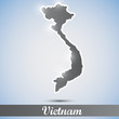 shiny icon in form of Vietnam