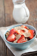 Cornflakes with strawberry