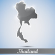 shiny icon in form of Thailand