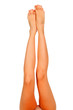Photo: Perfect female legs, isolated on white background Perfect female legs, isolated on white background