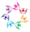 Vector: Teamwork angels support logo Teamwork angels support logo