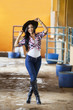 Attractive woman horse rider