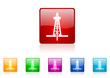 Vektor: drilling vector glossy web icon set drilling vector glossy web icon set