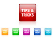 tips tricks vector glossy web icon set