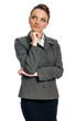 business woman thinking