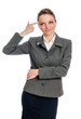 Depressed woman gesture suicide