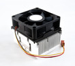 Processor heatsink cooler fan on white background