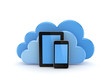 Cloud computing concept.