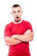 Surprised man