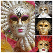 Photo: venetian carnival masks poster venetian carnival masks poster