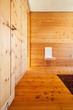 interior new house, view of the bedroom wooden