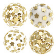 Illustration: Abstract sphere composition of stars Abstract sphere composition of stars