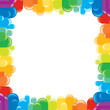 Illustration: Funky Colorful Frame. Illustration Funky Colorful Frame. Illustration