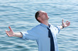 Businessman on vacation