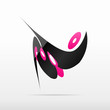 Disco Pink Abstract Vector Log...