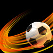 Fußball mit deutschen Nationalfarben - Hintergrund