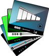 video movie media player interface set isolated