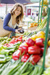 Young woman at the market