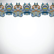 Vector: ornate floral background with ornament stripe ornate floral background with ornament stripe