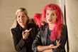 Upset Mother with Teen Hairdo