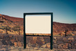 billboard on the mountain