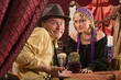 Photo: Fortune Teller and Skeptical Man Fortune Teller and Skeptical Man