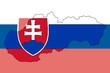 slovakia map flag
