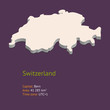 3d map of Switzerland
