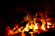 Abstract fire isolated on the black background